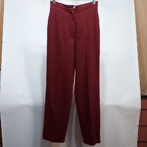 Elegant Burgundy Women's Trousers